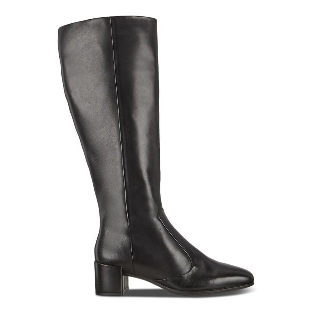 ECCO Womens Boots Black - Shape 35 High-Cut Squared - SGJ-128037